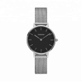 brand your logo uhren fashion women lady girl new design hand watch 32mm full stainless steel rose gold japan quartz watch OEM